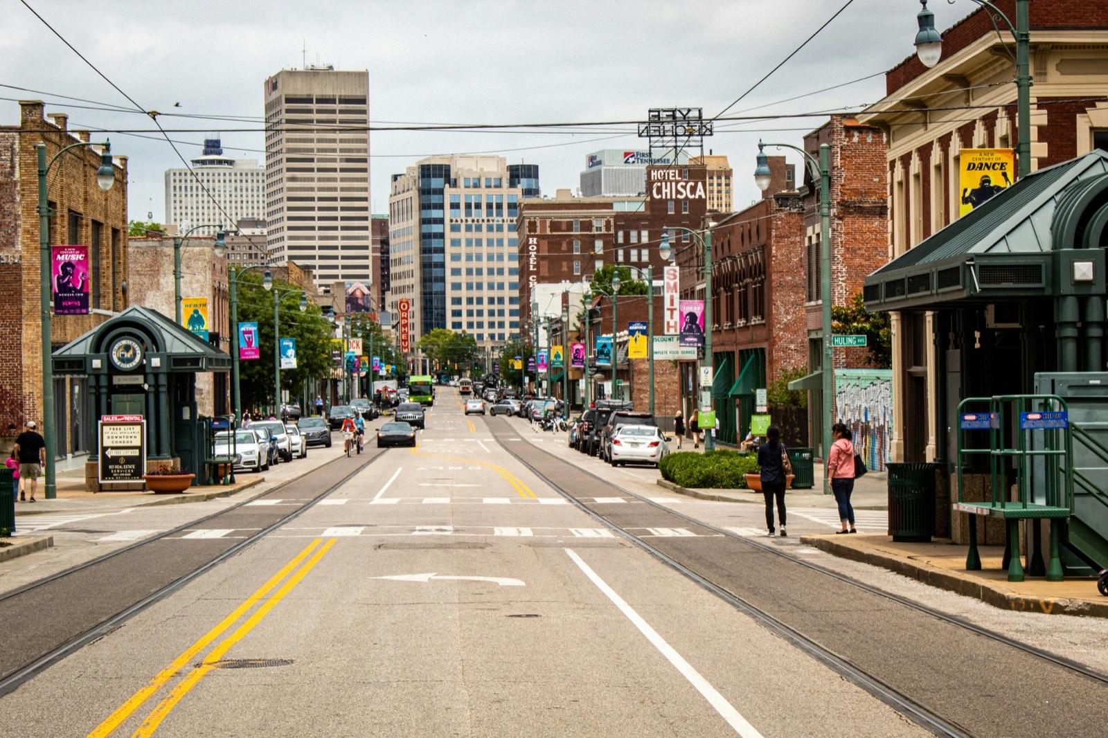 South Main Street in downtown Memphis, in the heart of Site2Site's service area